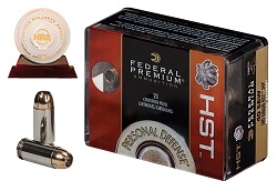 Federal Premium HST with NRA Golden Bullseye Award