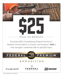 Savage & Federal Centerfire Promotion