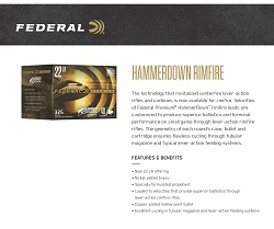 HammerDown packaging with Features and Benefits